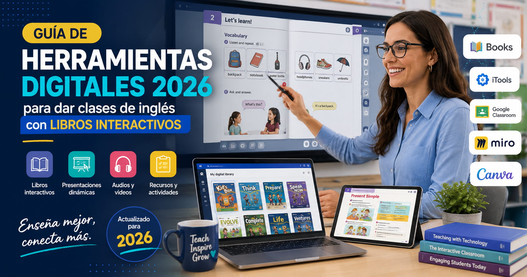 2026 Digital Tools Guide for Teaching English with Interactive Books